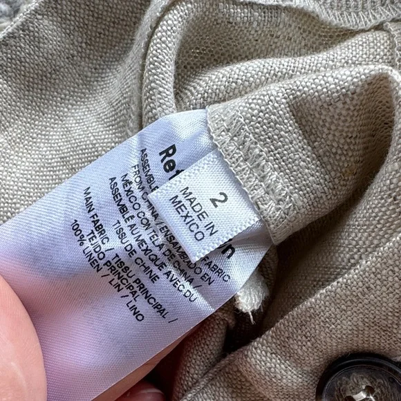 NWT Reformation Mason Linen Shorts - Picture 3 of 7